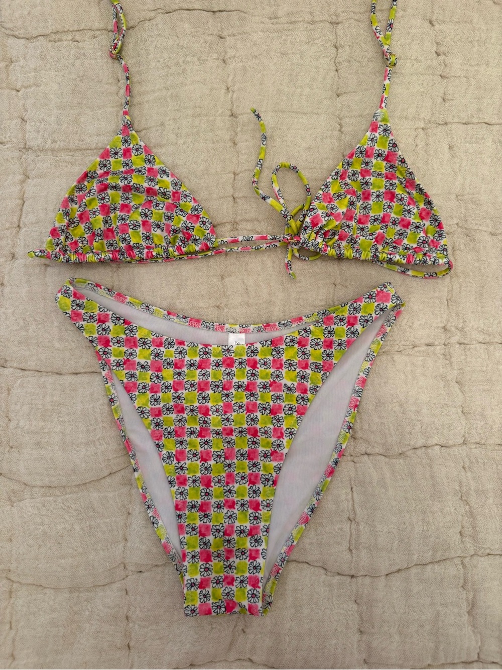 Heavy Manners Floral Triangle Bikini Swimsuit